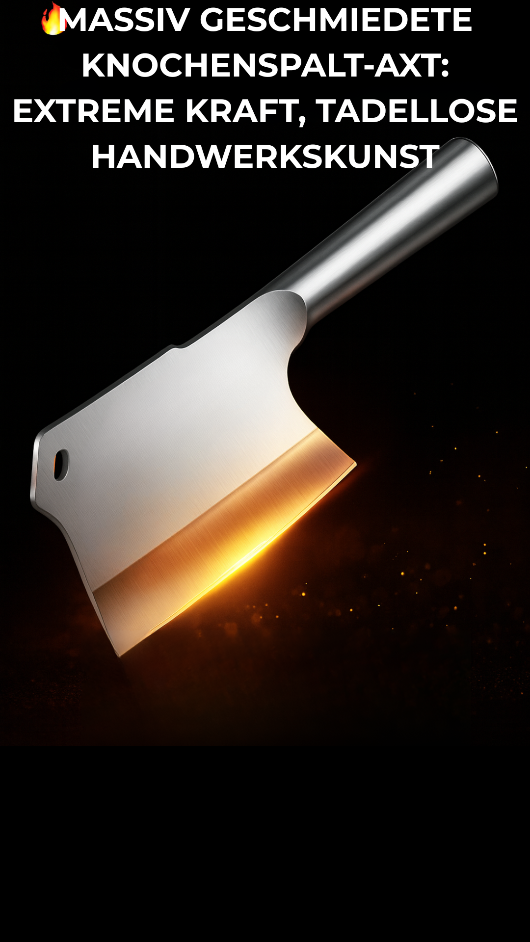 Massiv geschmiedete Knochenspalt-Axt