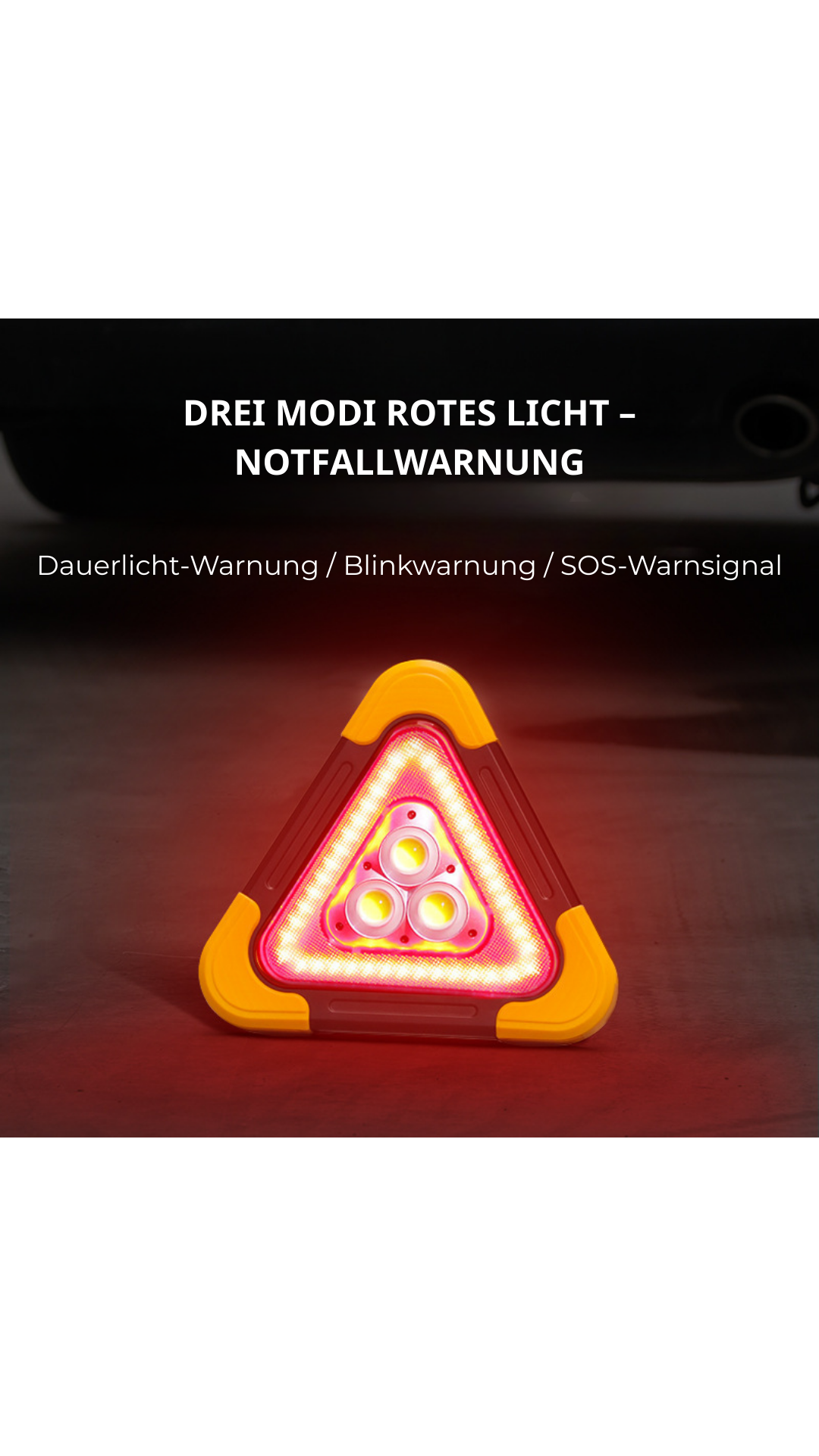 Dreieckige LED-Warnleuchte